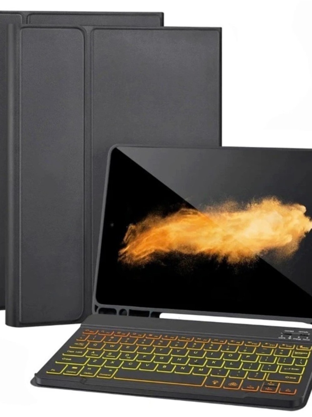 AHYWTAN Keyboard Case for iPad 9/8/7th Gen 10.2’’,Black-L
Case